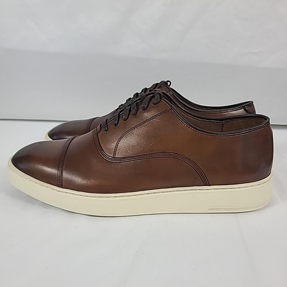 Allen Edmonds Park Avenue 2.0 Oxford Dress Sneaker Chili Brown Leather Sz 12 E - Picture 3 of 9